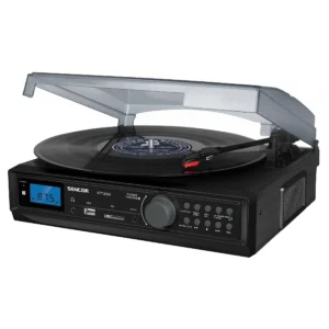 Gramofon SENCOR STT 212U USB/SD/FM/BT crna Zvučnici i audio uređaji SOPING.RS Gramofon SENCOR STT 212U USB/SD/FM/BT crna