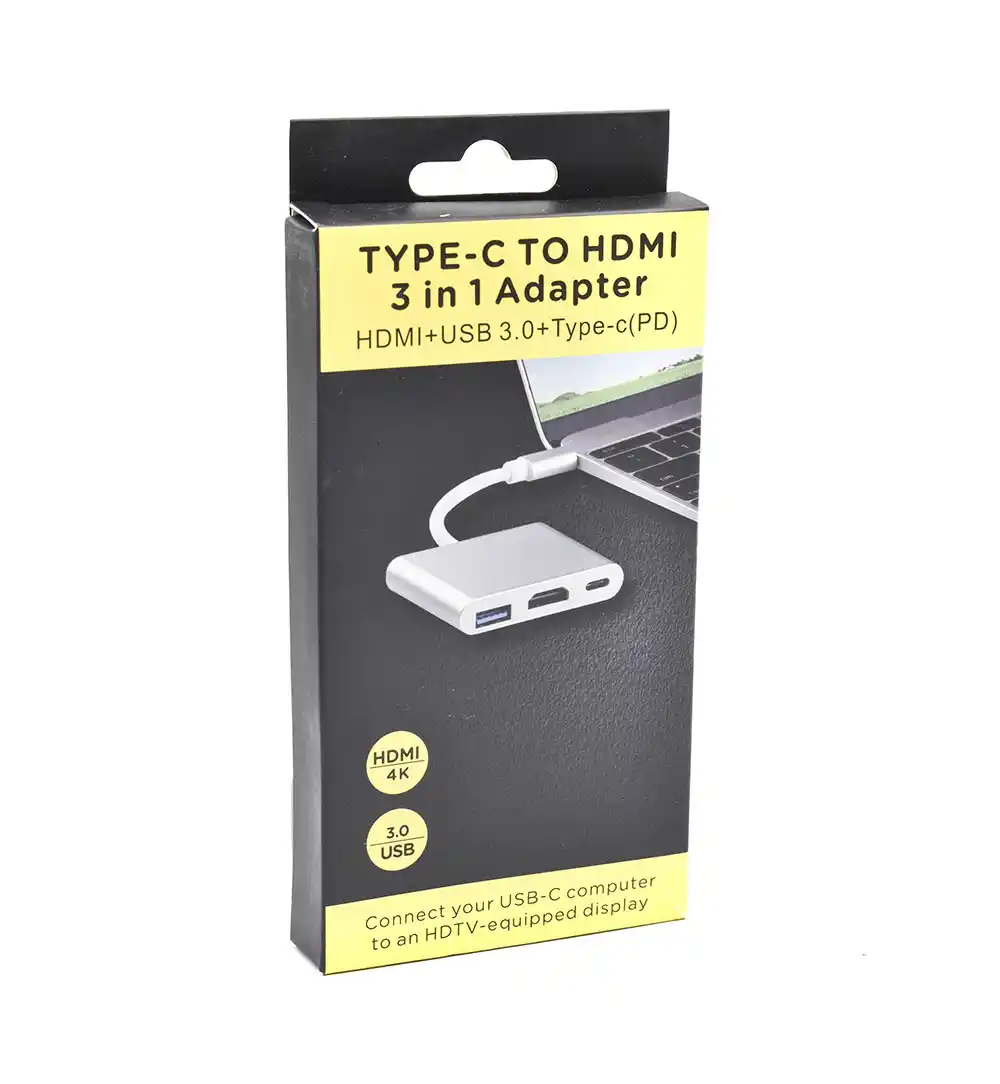 Adapter konverter Tip C – HDMI/USB 3.0/TIP C Kettz TCH-300 USB adapteri SOPING.RS 42 Adapter konverter Tip C - HDMI/USB 3.0/TIP C Kettz TCH-300 - Слика 2