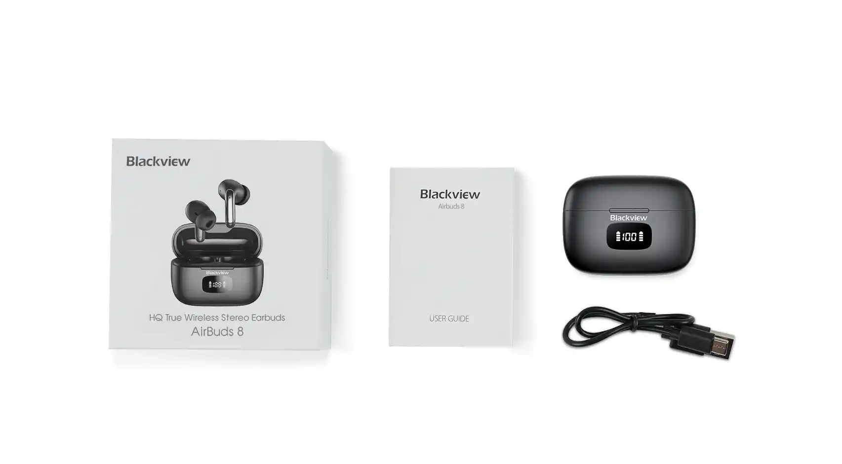 Bežične slušalice Blackview AirBuds 8 Arctic White/ANC/BT 5.3/Type-C/IPX7 Slušalice SOPING.RS 42 Bežične slušalice Blackview AirBuds 8 Arctic White/ANC/BT 5.3/Type-C/IPX7 - Слика 2