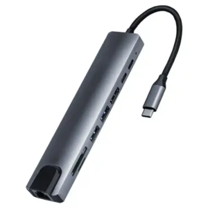 Adapter konverter Tip C- HDMI/2xUSB 3.0/TF/SD/2xTip C/RJ45 Linkom USB adapteri SOPING.RS Adapter konverter Tip C- HDMI/2xUSB 3.0/TF/SD/2xTip C/RJ45 Linkom