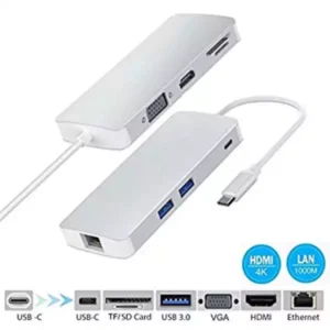 Adapter-konverter USB Tip C 3.1 na VGA/HDMI/4xUSB 3.0/SD/Type C/LAN Linkom USB adapteri SOPING.RS Adapter-konverter USB Tip C 3.1 na VGA/HDMI/4xUSB 3.0/SD/Type C/LAN Linkom