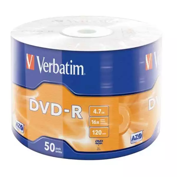 DVD-R Verbatim 16x 1/50 MATT SILVER AZO/WRAP CD, DVD mediji SOPING.RS 41 DVD-R Verbatim 16x 1/50 MATT SILVER AZO/WRAP
