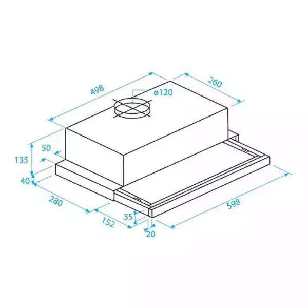 Aspirator Beko CTB6250B širina 60cm/kapacitet 440m3 Aspiratori SOPING.RS 42 Aspirator Beko CTB6250B širina 60cm/kapacitet 440m3 - Слика 2