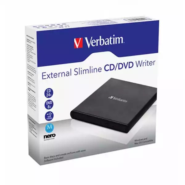 USB DVD+-R/RW Verbatim SlimLine Eksterni Rezac Optički uređaji SOPING.RS 43 USB DVD+-R/RW Verbatim SlimLine Eksterni Rezac - Слика 3