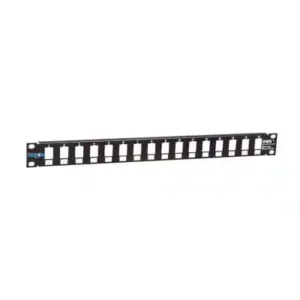 Patch panel 19/1U sa 16 slotova, bez modula RAL9005 Mirsan MR.19P16P1U.01 Rekovi i oprema SOPING.RS Patch panel 19/1U sa 16 slotova, bez modula RAL9005 Mirsan MR.19P16P1U.01