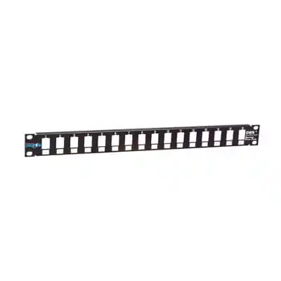 Patch panel 19/1U sa 16 slotova, bez modula RAL9005 Mirsan MR.19P16P1U.01 Rekovi i oprema SOPING.RS 41 Patch panel 19/1U sa 16 slotova, bez modula RAL9005 Mirsan MR.19P16P1U.01