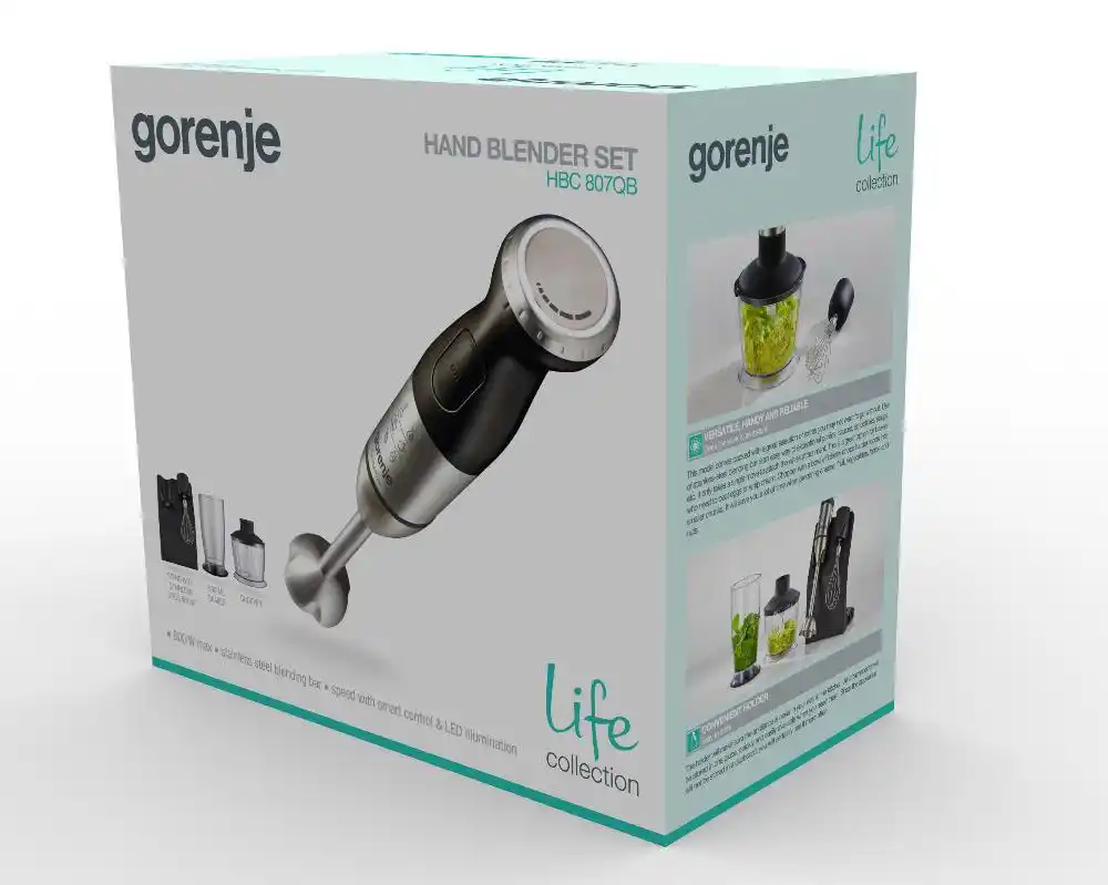 Štapni mikser Gorenje HBC 807 QB snaga 800W Mikseri SOPING.RS 42 Štapni mikser Gorenje HBC 807 QB snaga 800W - Слика 2