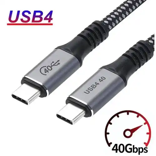 Kabl USB Tip C Thunderbolt 3 KT-USB4.05M 100W (20V 5A) 0.5m USB kablovi SOPING.RS 41 Kabl USB Tip C Thunderbolt 3 KT-USB4.05M 100W (20V 5A) 0.5m
