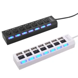 USB Hub 7 port Kettz KT-071B 2.0 Tip A Crni sa prekidačem USB adapteri SOPING.RS USB Hub 7 port Kettz KT-071B 2.0 Tip A Crni sa prekidačem