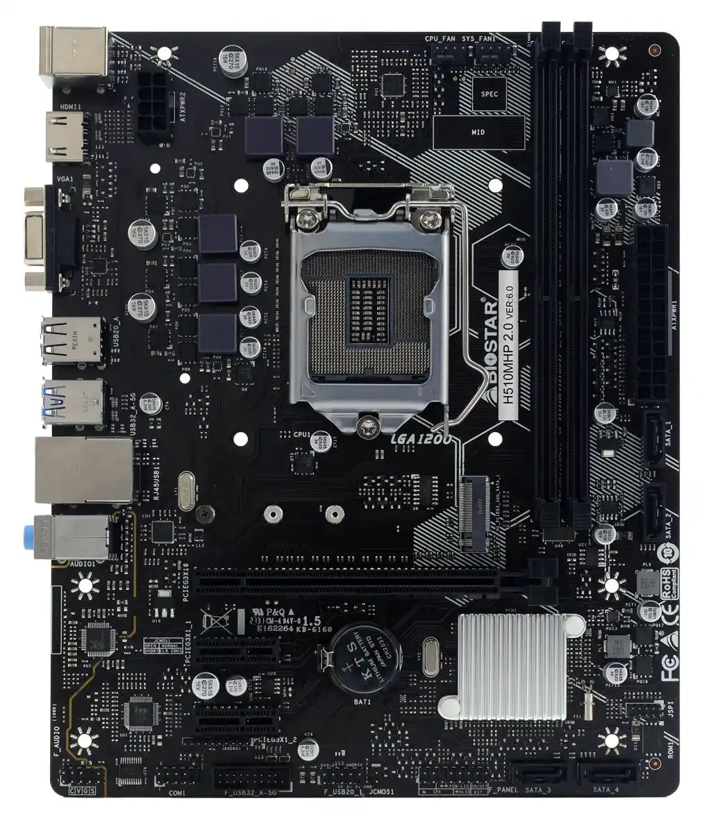Matična ploča 1200 Biostar H510MHP 2.0 VGA/HDMI/M.2 Matične ploče SOPING.RS 42 Matična ploča 1200 Biostar H510MHP 2.0 VGA/HDMI/M.2 - Слика 2