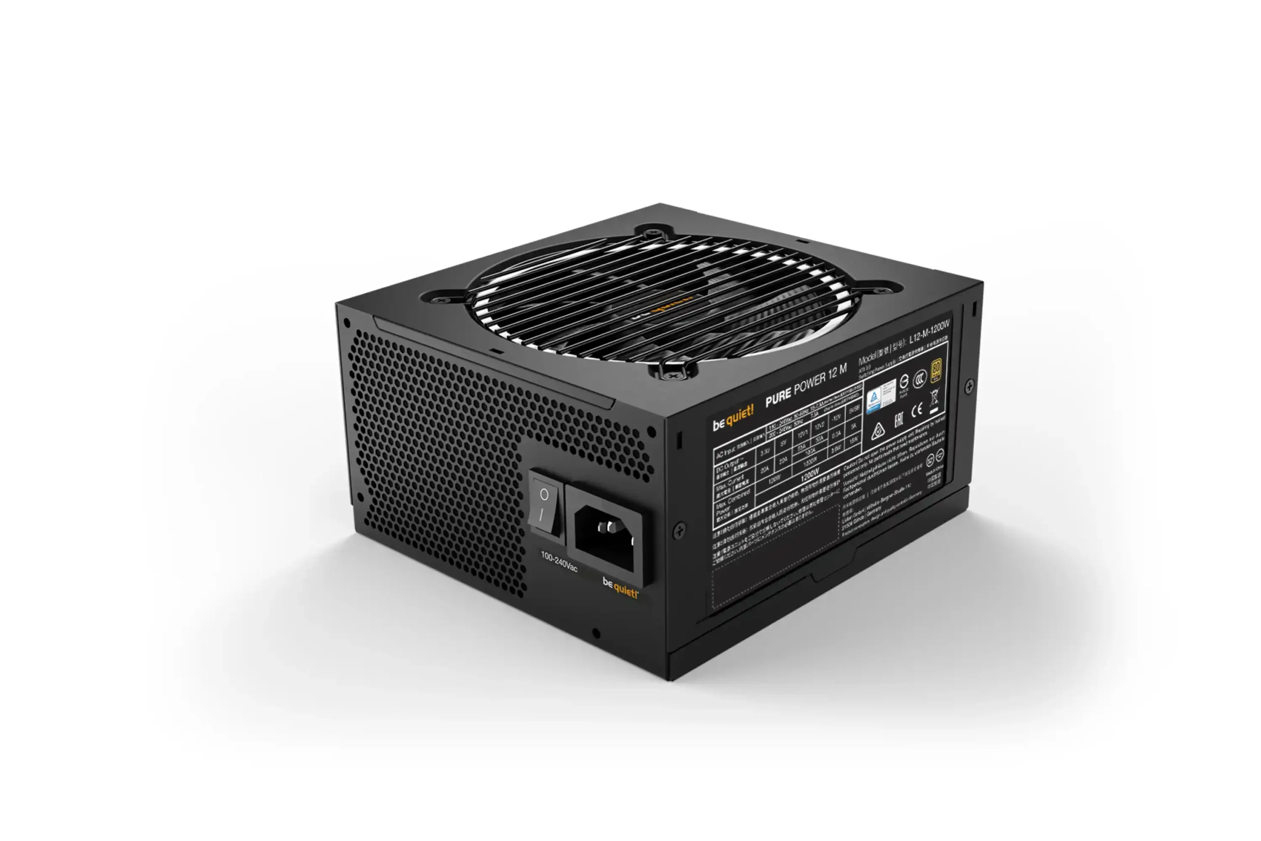 Napajanje Be Quiet Pure Power 12 M 1200W BN346 Gold Modularno ATX3.0 – BN346 Napajanja SOPING.RS 44 Napajanje Be Quiet Pure Power 12 M 1200W BN346 Gold Modularno ATX3.0 - BN346 - Слика 4