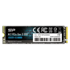 SSD M.2 NVME 1TB Silicon Power SP001TBP34A60M28 2200MBs/1600MBs - SP001TBP34A60M28