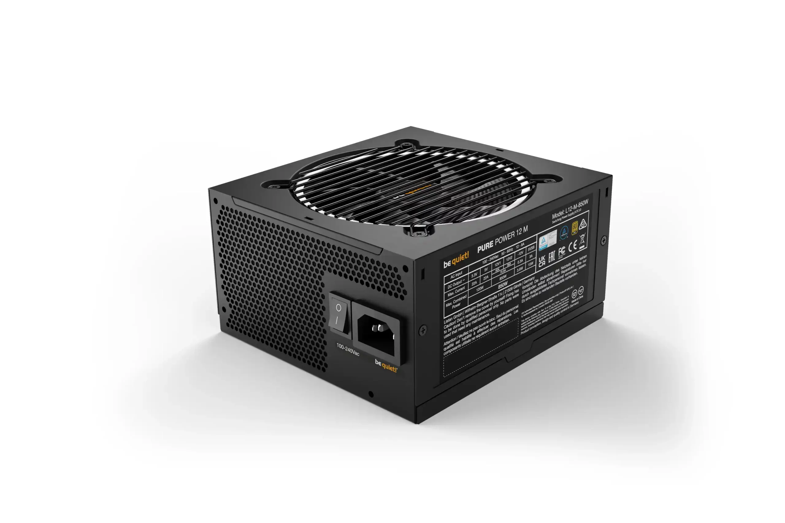 Napajanje Be Quiet Pure Power 12M 850W Gold BN344 ATX3.0 Modularno – BN344 Napajanja SOPING.RS 43 Napajanje Be Quiet Pure Power 12M 850W Gold BN344 ATX3.0 Modularno - BN344 - Слика 3