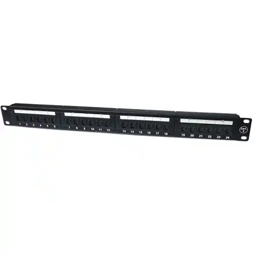 Patch panel 19/0.5U sa 24RJ-45 STP kat.6A Fully Shielded,SP6a-24-0.5U Rekovi i oprema SOPING.RS 41 Patch panel 19/0.5U sa 24RJ-45 STP kat.6A Fully Shielded,SP6a-24-0.5U
