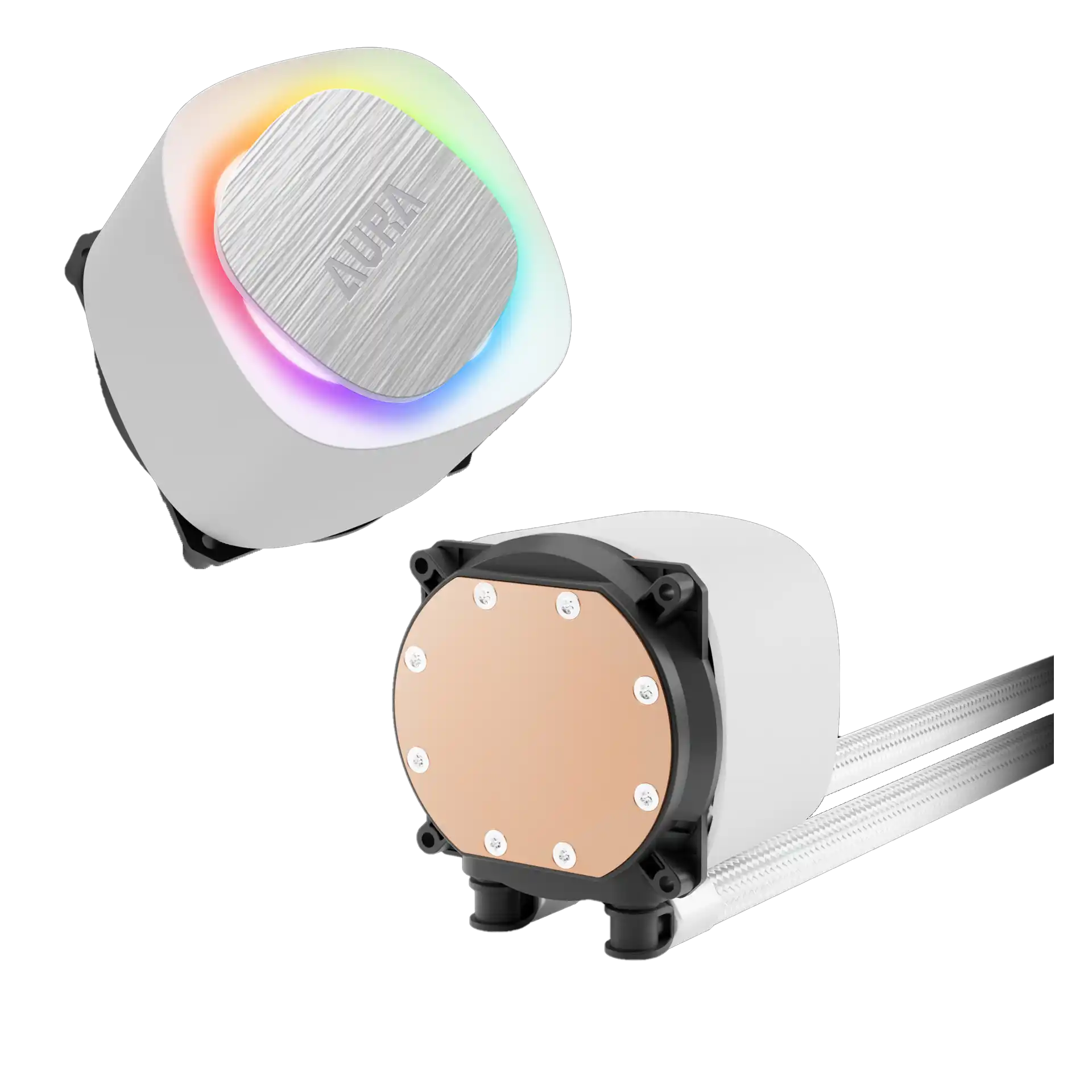 CPU vodeno hlađenje ARGB Gamdias Aura GL240 V2 belo Hladnjaci SOPING.RS 43 CPU vodeno hlađenje ARGB Gamdias Aura GL240 V2 belo - Слика 3