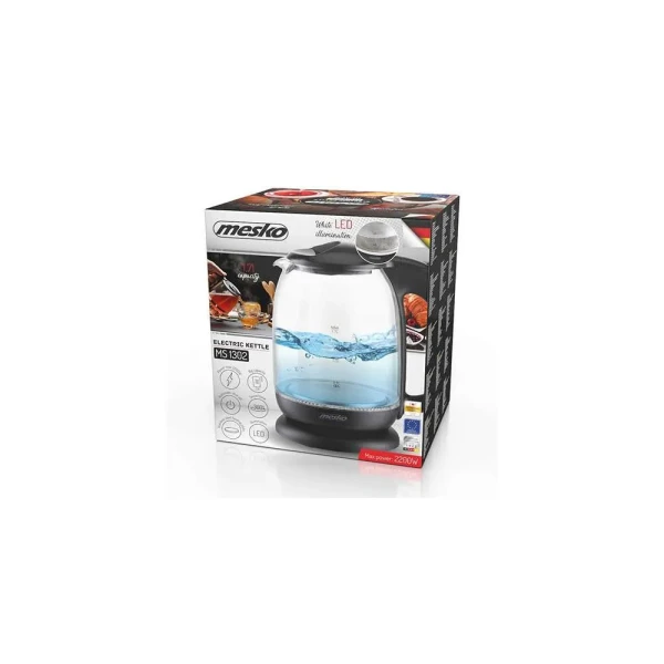 Kuvalo za vodu Mesko MS1302B/zapremina 1.7L/staklo Ketleri - Grejači vode SOPING.RS 43 Kuvalo za vodu Mesko MS1302B/zapremina 1.7L/staklo - Слика 3