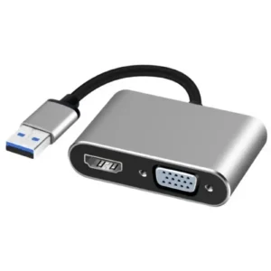 USB Adapter-konverter USB 3.0 - HDMI+VGA M/Ž Linkom