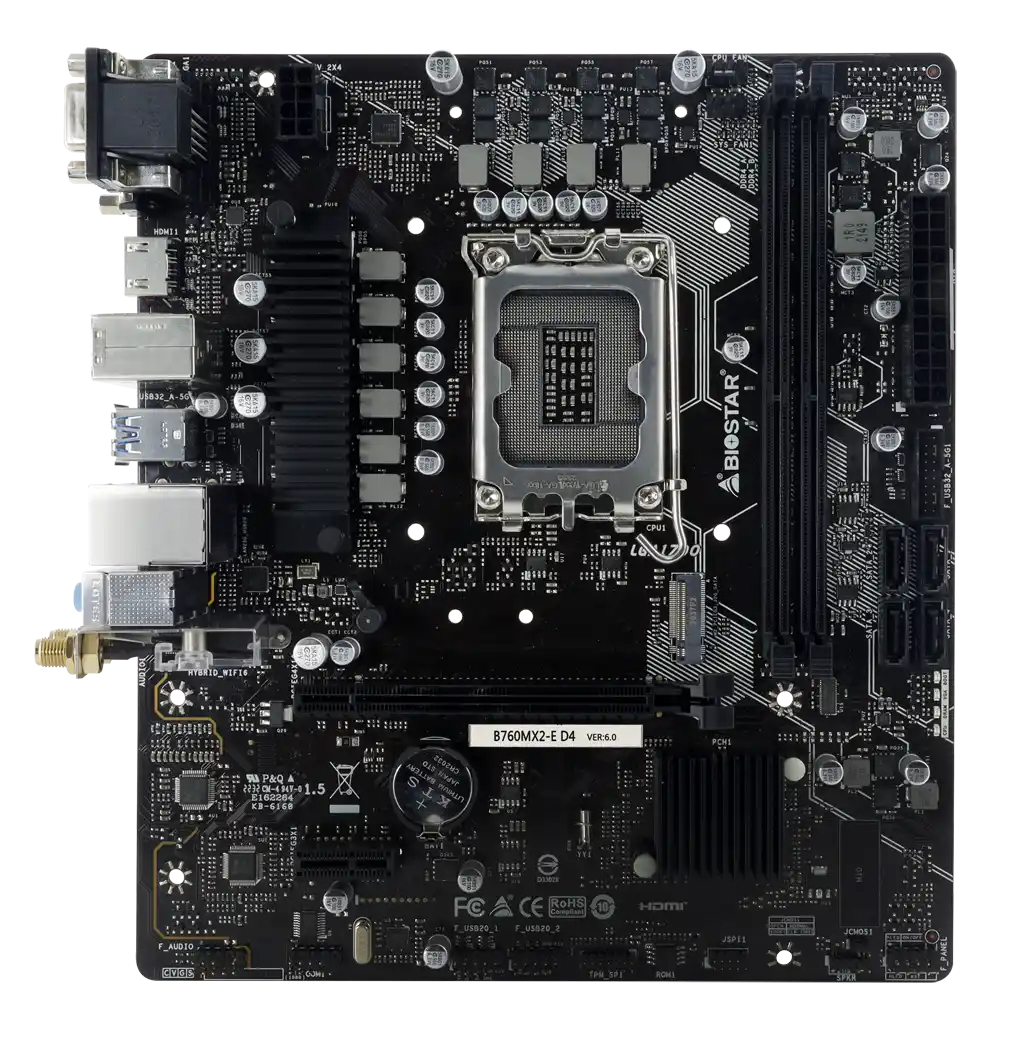 Matična ploča 1700 Biostar B760MX2-E HDMI/DVI/VGA/M.2/ DDR5 Matične ploče SOPING.RS 42 Matična ploča 1700 Biostar B760MX2-E HDMI/DVI/VGA/M.2/ DDR5 - Слика 2
