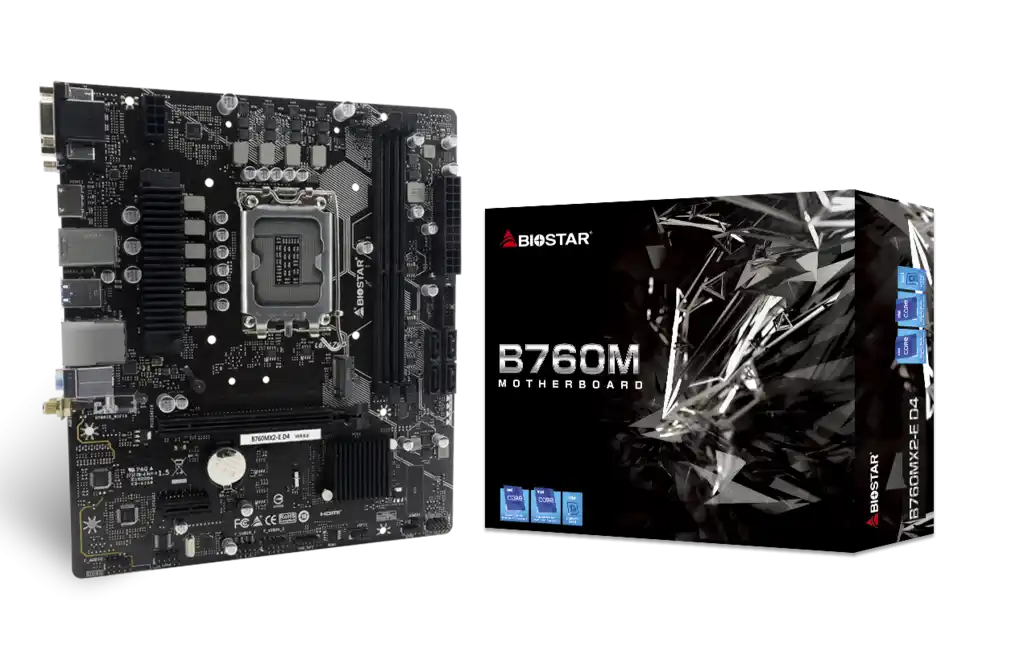 Matična ploča 1700 Biostar B760MX2-E HDMI/DVI/VGA/M.2/ DDR5 Matične ploče SOPING.RS 41 Matična ploča 1700 Biostar B760MX2-E HDMI/DVI/VGA/M.2/ DDR5