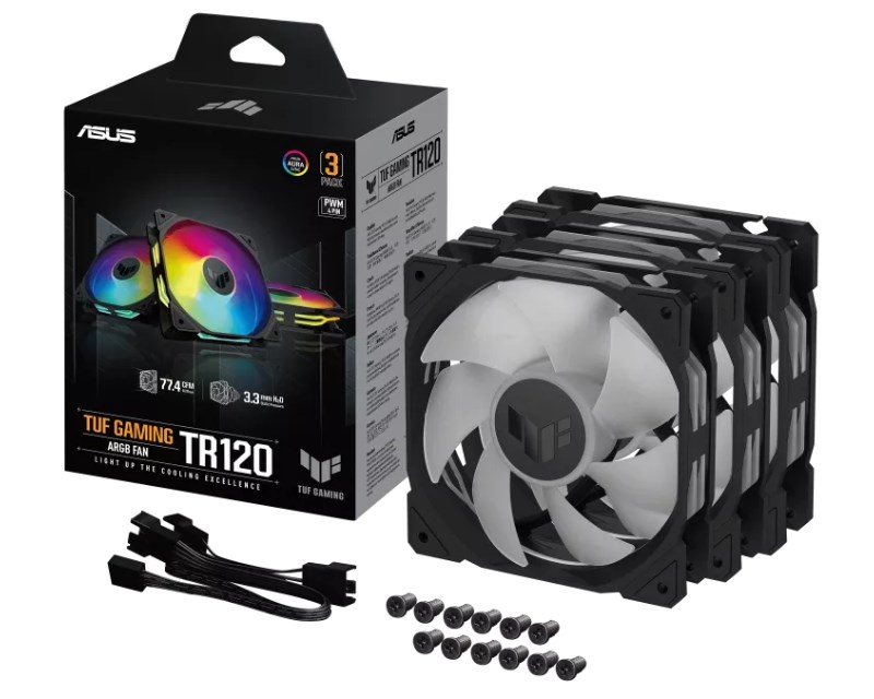 ASUS TUF GAMING TR120 ARGB BLACK EDITION 3IN1 ventilator Hladnjaci SOPING.RS 43 ASUS TUF GAMING TR120 ARGB BLACK EDITION 3IN1 ventilator - Слика 3