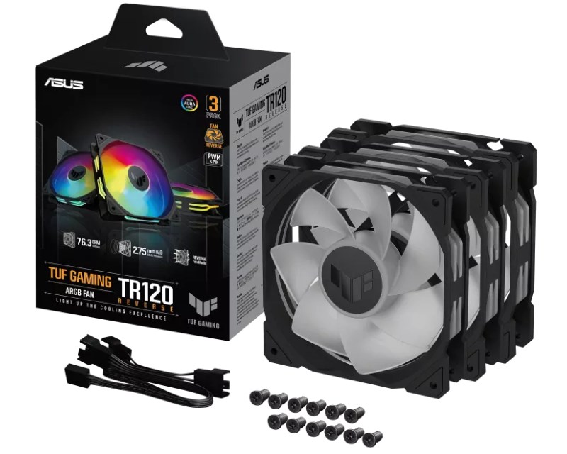 ASUS TUF GAMING TR120 ARGB REVERSE BLACK 3IN1 ventilator Hladnjaci SOPING.RS 44 ASUS TUF GAMING TR120 ARGB REVERSE BLACK 3IN1 ventilator - Слика 4