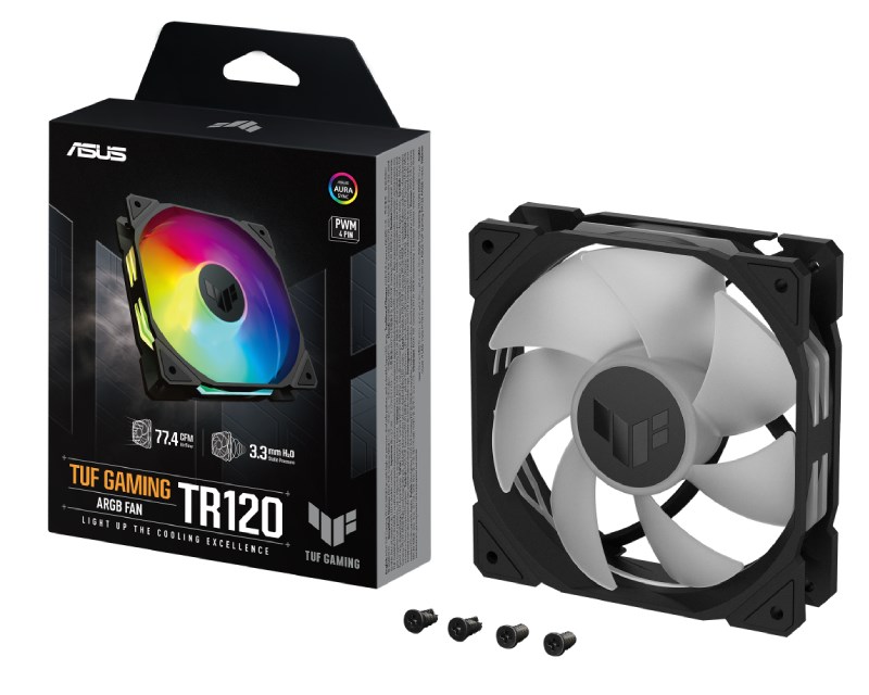 ASUS TUF GAMING TR120 ARGB BLACK EDITION ventilator Hladnjaci SOPING.RS 44 ASUS TUF GAMING TR120 ARGB BLACK EDITION ventilator - Слика 4