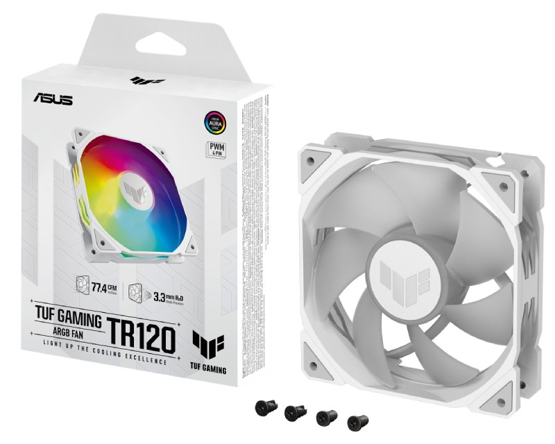 ASUS TUF GAMING TR120 ARGB WHITE EDITION ventilator Hladnjaci SOPING.RS 43 ASUS TUF GAMING TR120 ARGB WHITE EDITION ventilator - Слика 3