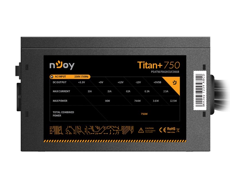 Titan+ 750 750W napajanje (PSAT5075A20CUCO01B) Napajanja SOPING.RS 43 Titan+ 750 750W napajanje (PSAT5075A20CUCO01B) - Слика 3