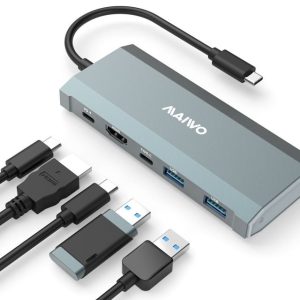MAIWO  USB 3.2 Gen2 x 1 Tip-C 6 u 1 SATA &PCIe NvMe M.2 Kućište sa HDMI/PD/USB , KH1001