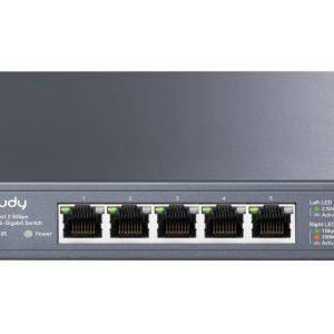 CUDY  HS105 5-Port 2.5G Desktop Metal Switch