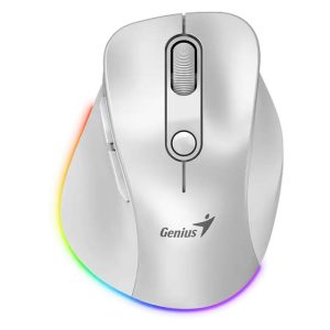 GENIUS Ergo 9000S Pro Pearl White USB Bežični beli miš