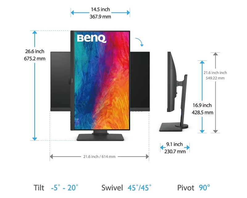 27 inča PD2705Q QHD IPS LED Dizajnerski monitor Monitori SOPING.RS 46 27 inča PD2705Q QHD IPS LED Dizajnerski monitor - Слика 6