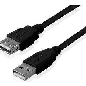 Kabl USB 2.0 A - USB A M/F (produžni) 1.8m crni