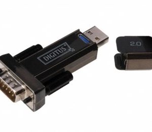Adapter USB 2.0 tip A (M) - Serijski port (RS-232) 9pin (M) crni DA-70156