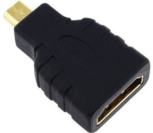 Adapter Micro HDMI (M) - HDMI (F) crni