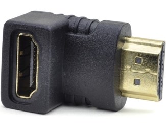 Adapter HDMI (M) – HDMI (F) crni ugaoni HDMI adapteri SOPING.RS 41 Adapter HDMI (M) - HDMI (F) crni ugaoni
