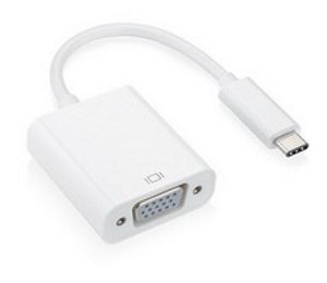 Adapter-konvertor USB 3.1 tip C (M) - VGA (F) srebrni