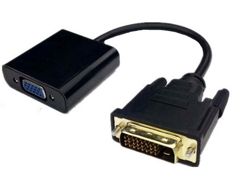 Adapter DVI-D (M) – VGA (F) crni Video adapteri SOPING.RS 41 Adapter DVI-D (M) - VGA (F) crni
