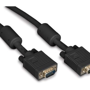 Kabl VGA D-sub M/M 3m HQ feritno jezgro crni Video kablovi SOPING.RS Kabl VGA D-sub M/M 3m HQ feritno jezgro crni