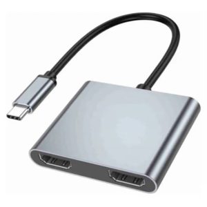 Adapter-konvertor TIP C na 2xHDMI 4K+USB 3.0+TIP C