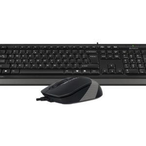 A4 TECH F1010 FSTYLER USB US siva tastatura + USB sivi miš