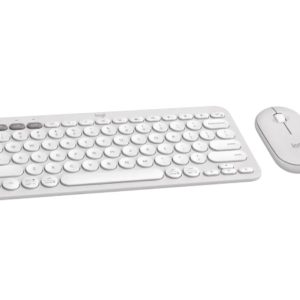 Pebble2 Wireless Combo US tastatura + miš bela