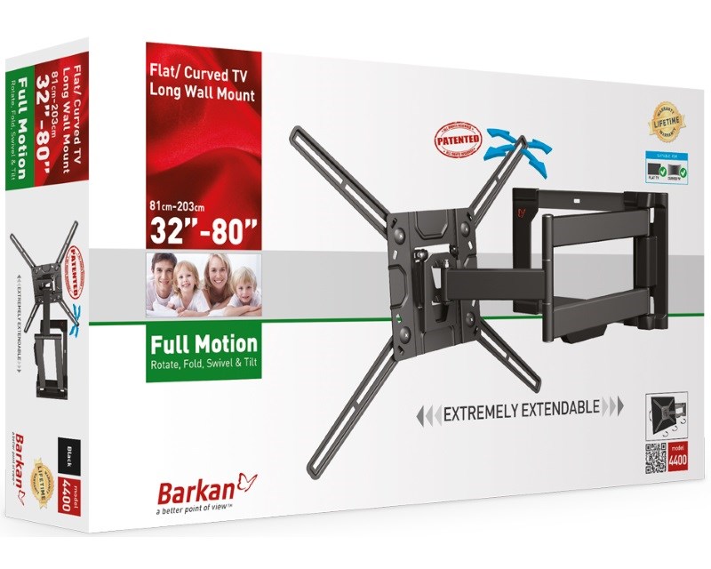 4400.B LCD TV zglobni zidni nosač do 86 inča za ravne i zakrivljene televizore TV i video oprema SOPING.RS 44 4400.B LCD TV zglobni zidni nosač do 86 inča za ravne i zakrivljene televizore - Слика 4