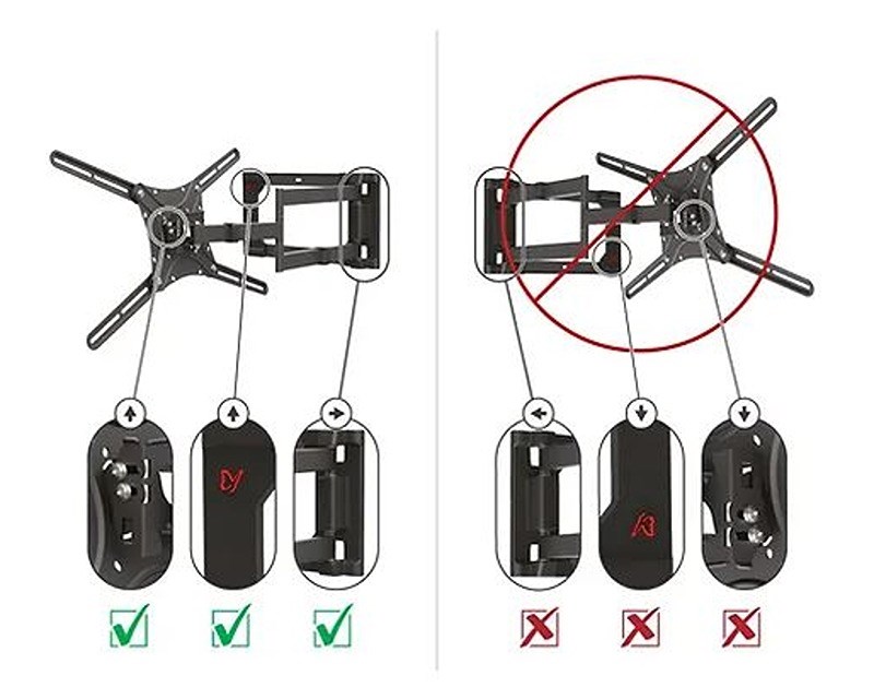 4400.B LCD TV zglobni zidni nosač do 86 inča za ravne i zakrivljene televizore TV i video oprema SOPING.RS 42 4400.B LCD TV zglobni zidni nosač do 86 inča za ravne i zakrivljene televizore - Слика 2