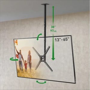 BARKAN 3500B.B LCD TV plafonski nosač do 65 inča za ravne i zakrivljene televizore crni