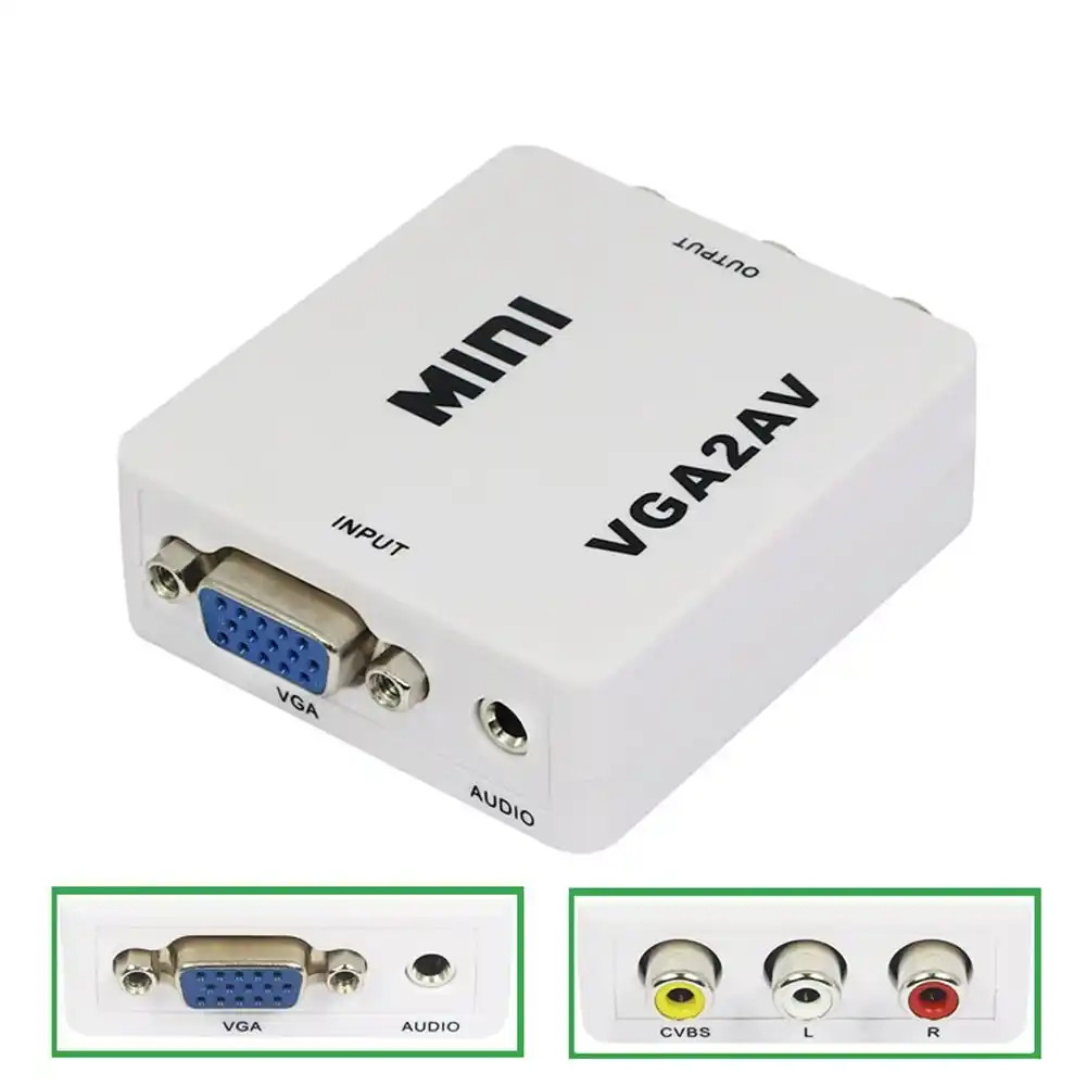 Adapter konverter VGA-RCA Audio/Video MVA-1 Video adapteri SOPING.RS 41 Adapter konverter VGA-RCA Audio/Video MVA-1