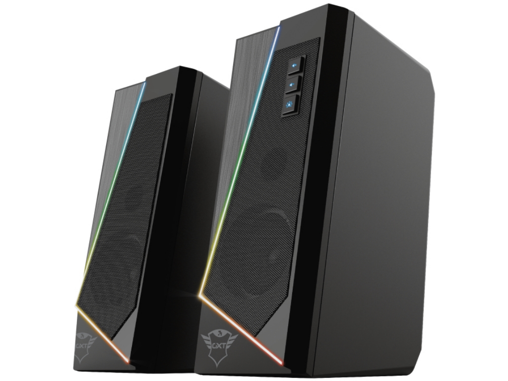 Zvucnik TRUST GXT609 ZOXA RGB 2.0/12W(6W RMS)/crna Zvučnici za računare SOPING.RS 41 Zvucnik TRUST GXT609 ZOXA RGB 2.0/12W(6W RMS)/crna