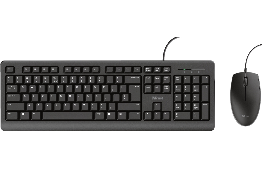 Tastatura+miš TRUST Primo žicni set/SRB/crna Tastature SOPING.RS 41 Tastatura+miš TRUST Primo žicni set/SRB/crna
