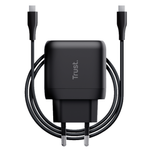 Punjač TRUST Maxo 45W/USB-C/laptop/smartphone/tablet/2m USB-C kabel/crna