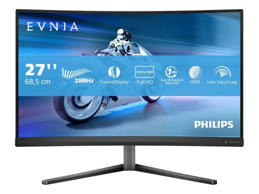 Monitor PHILIPS Evnia 27M2C5200W/00 27″/VA,zakrivljen/1920×1080/280Hz/1ms GtG/HDMIx2,DP/Pivot,visina Monitori SOPING.RS 43 Monitor PHILIPS Evnia 27M2C5200W/00 27"/VA,zakrivljen/1920x1080/280Hz/1ms GtG/HDMIx2,DP/Pivot,visina - Слика 3